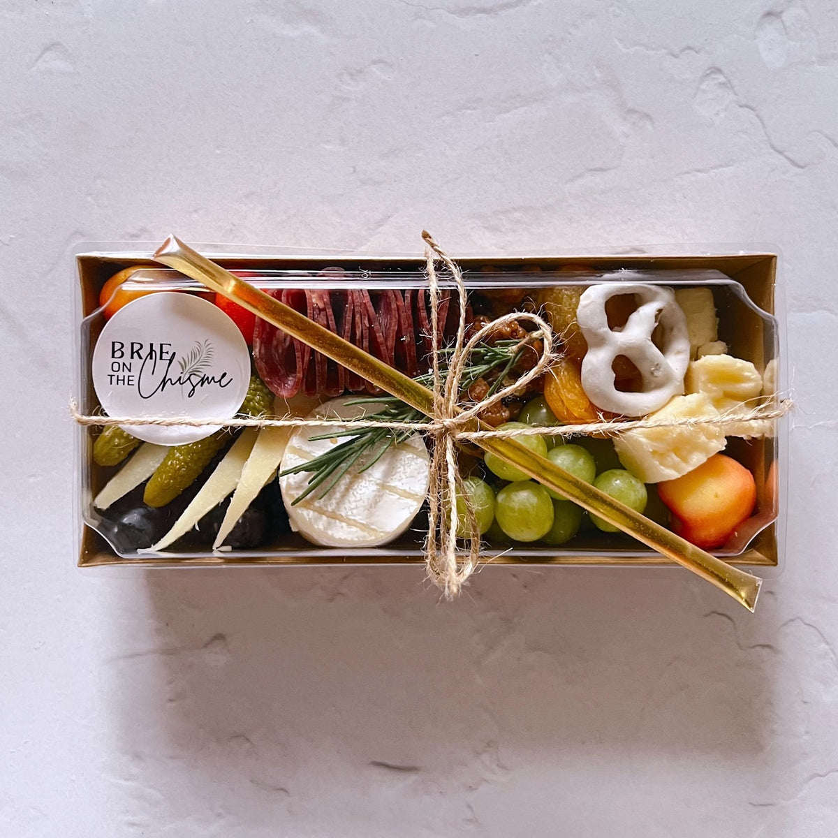 Charcuterie Snack Boxes – Brie on the Chisme